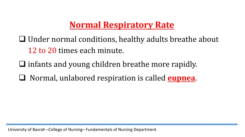 normal respiratory rate