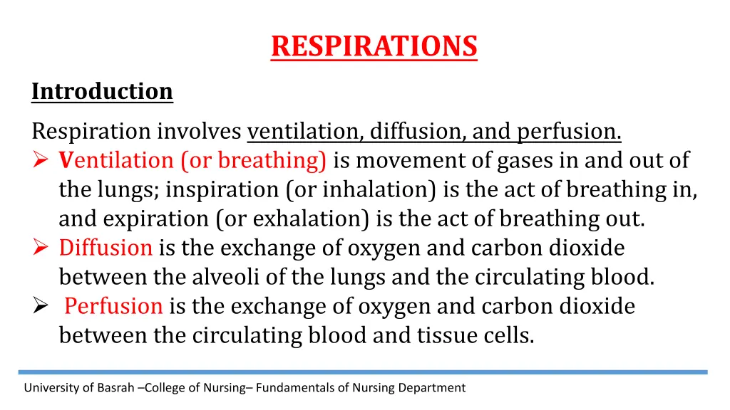 respirations