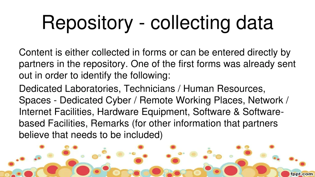 repository collecting data