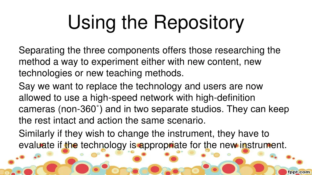 using the repository