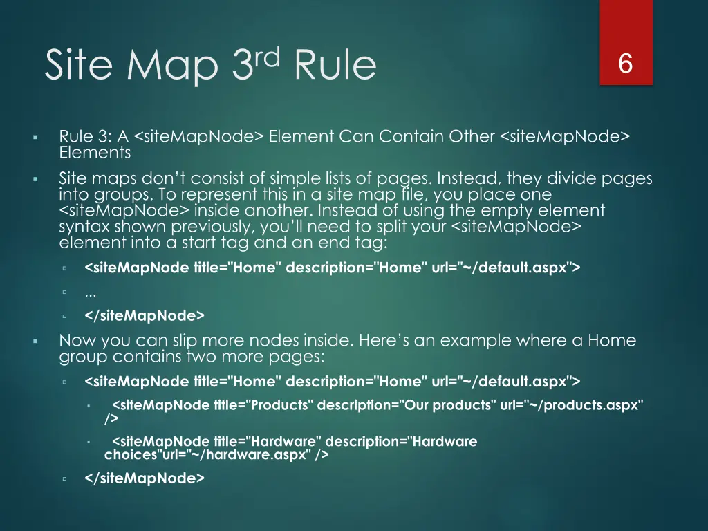 site map 3 rd rule