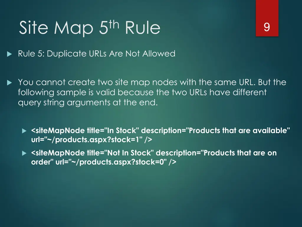 site map 5 th rule