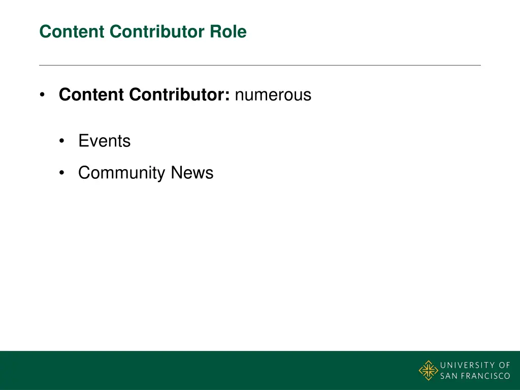 content contributor role