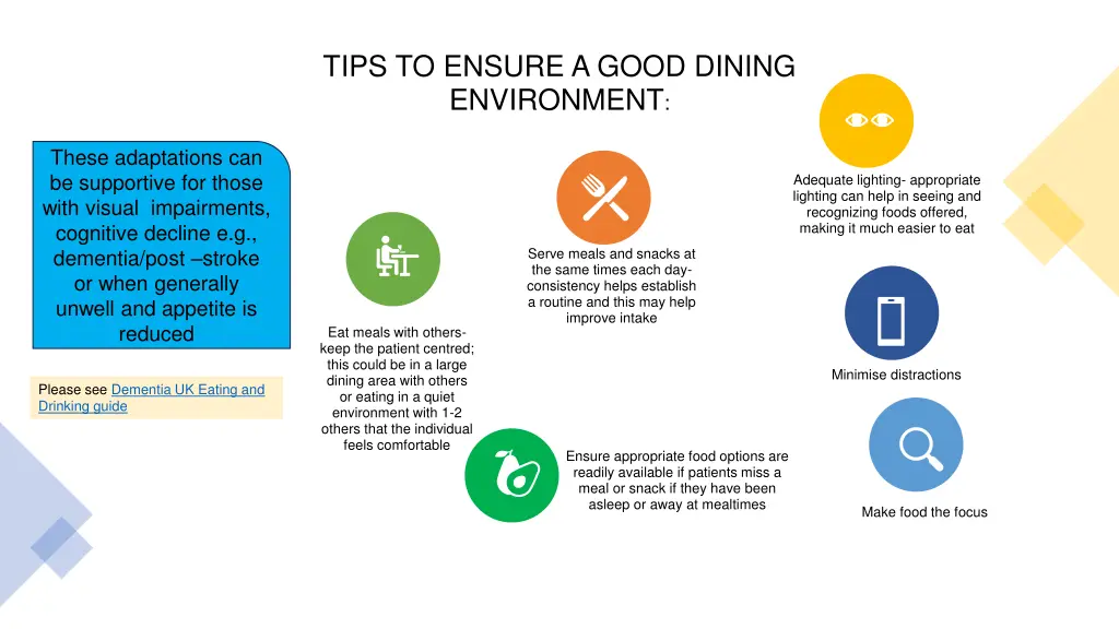 tips to ensure a good dining environment