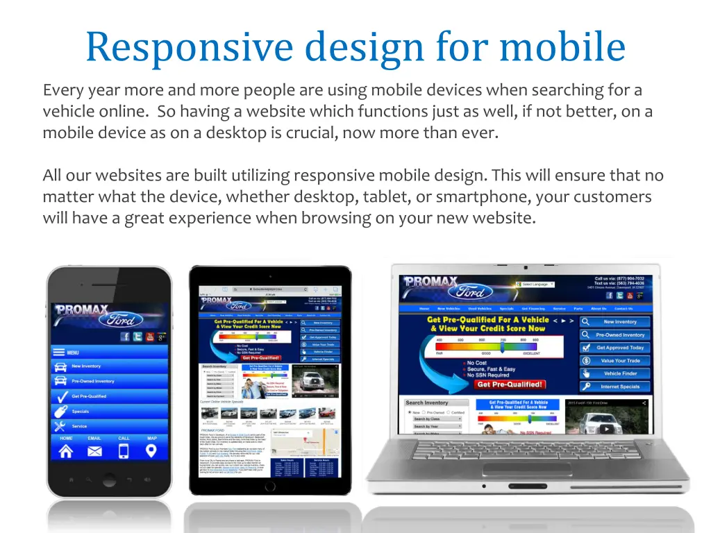 responsive design for mobile