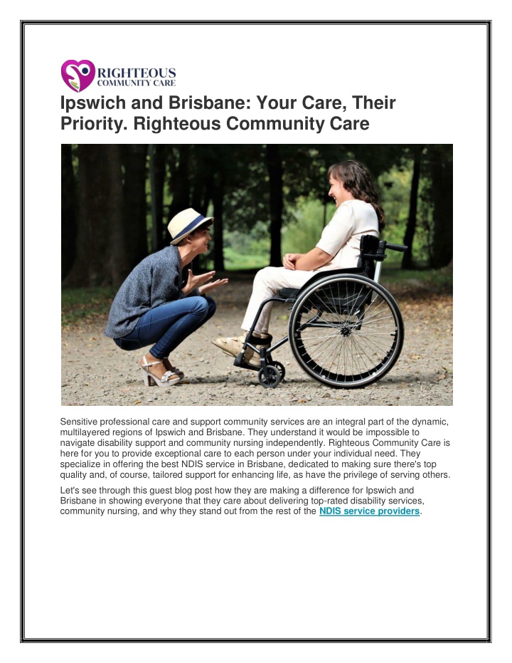 ipswich and brisbane your care their priority