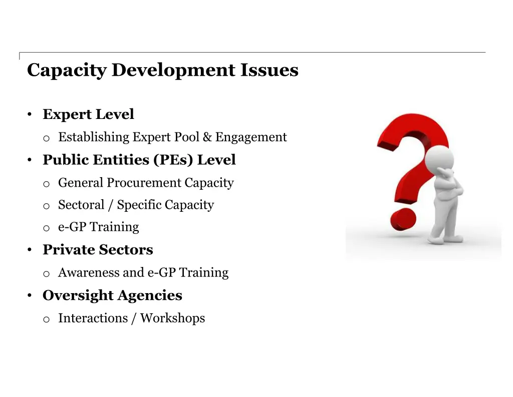 capacity development issues