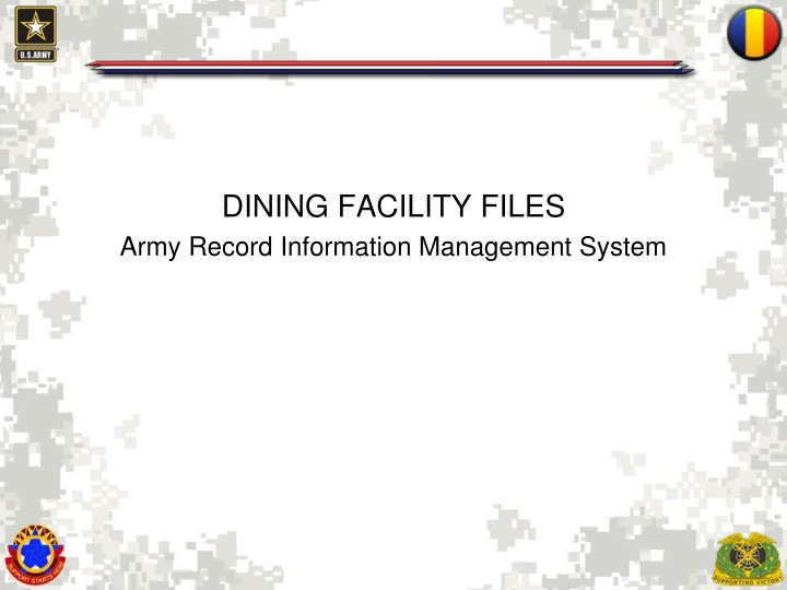 dining facility files army record information