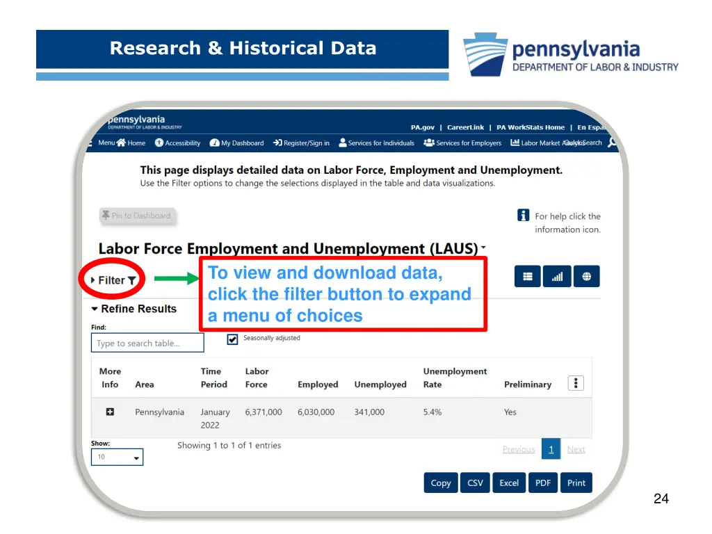 research historical data 7