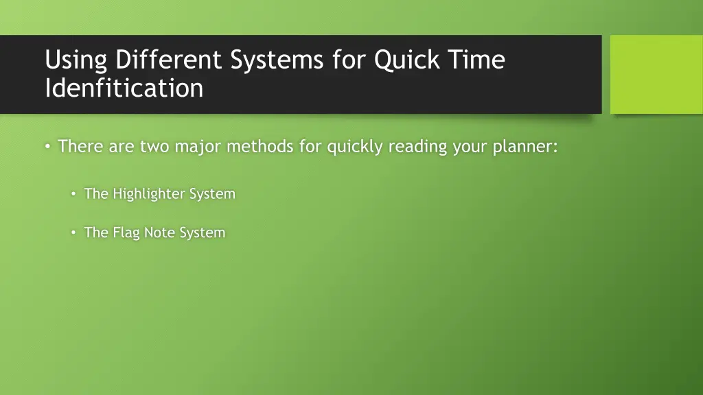 using different systems for quick time