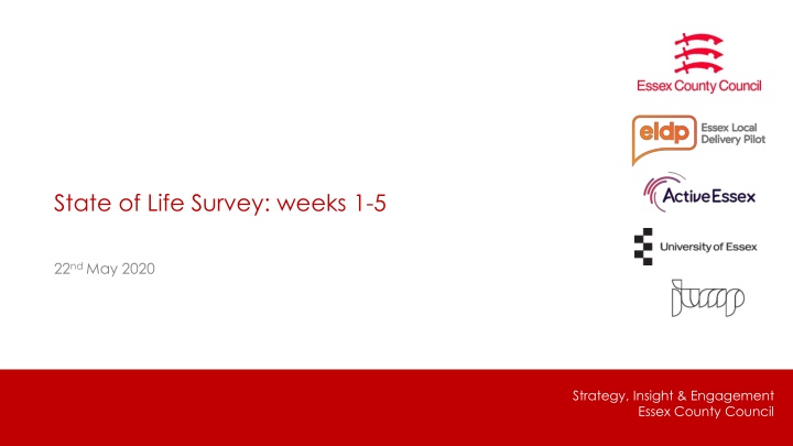 state of life survey weeks 1 5