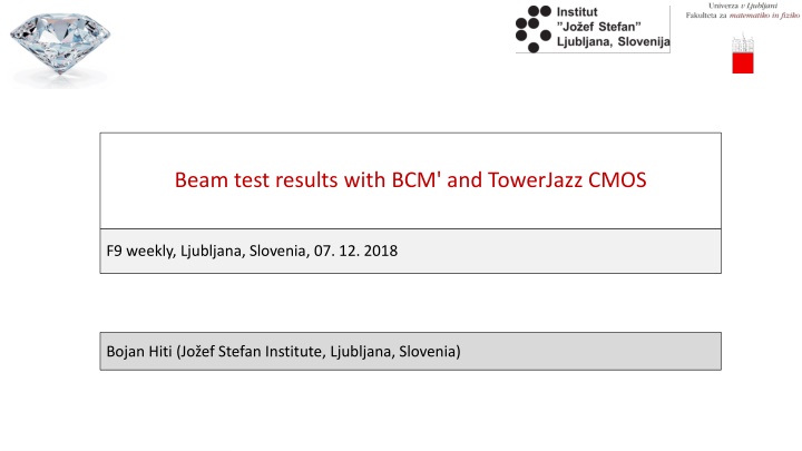 beam test results with bcm and towerjazz cmos