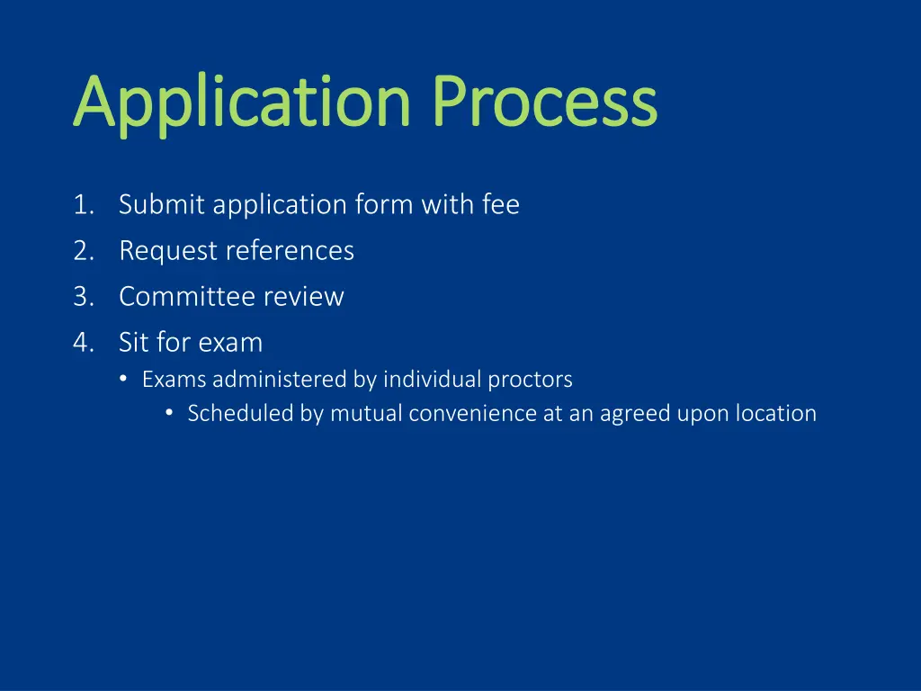 application process application process