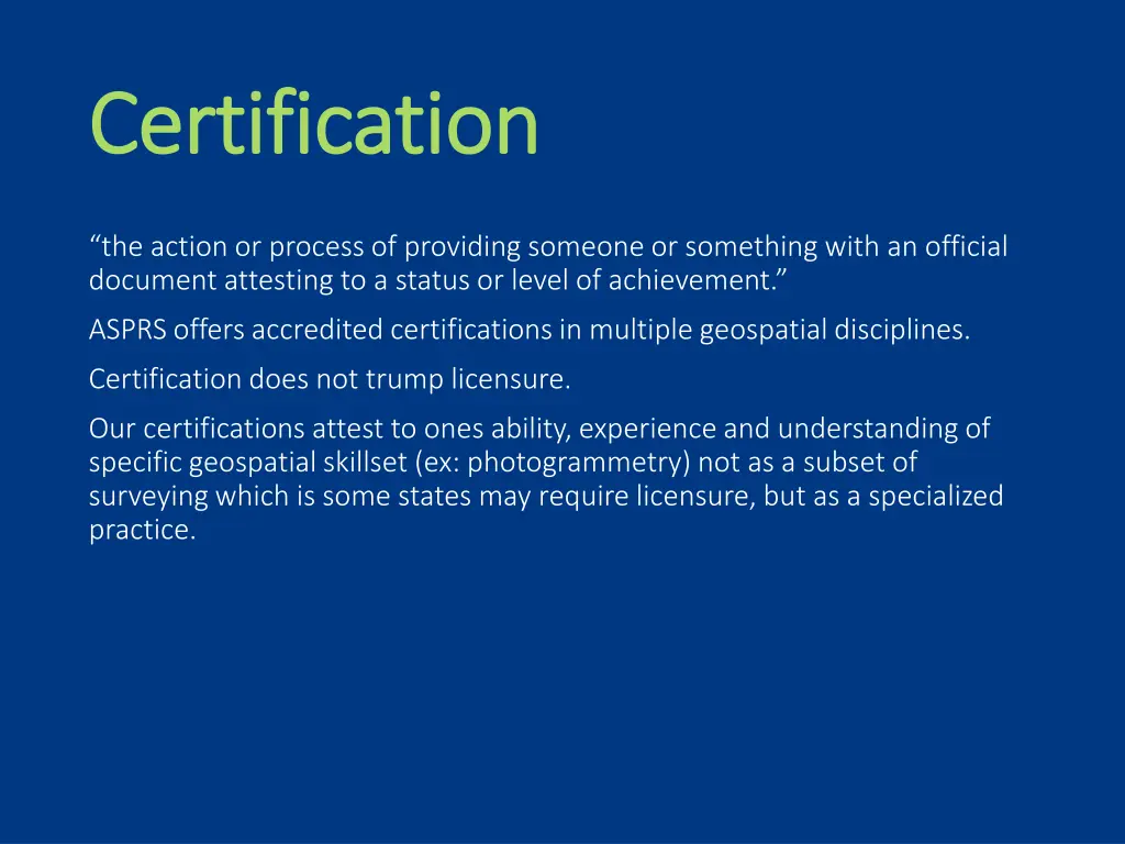 certification certification and accreditation