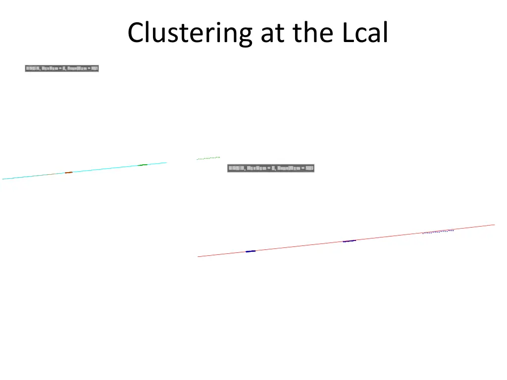 clustering at the lcal