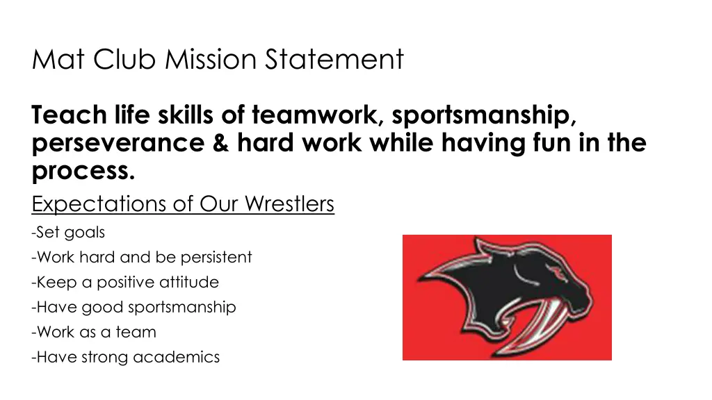 mat club mission statement