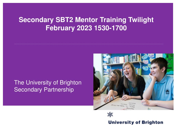 secondary sbt2 mentor training twilight february