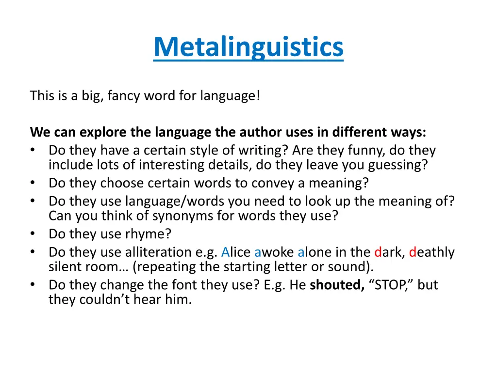 metalinguistics