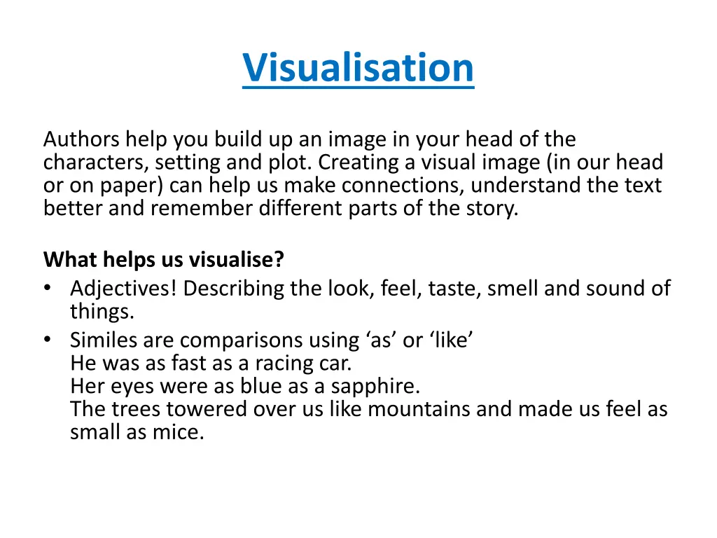 visualisation