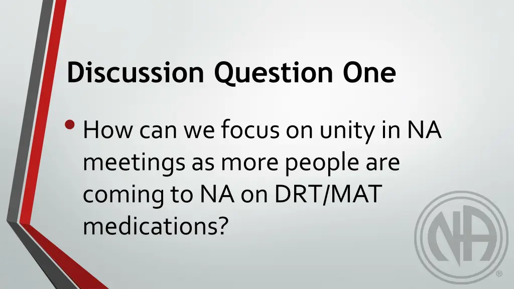 discussion question one how can we focus on unity