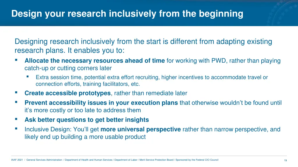 design your research inclusively from