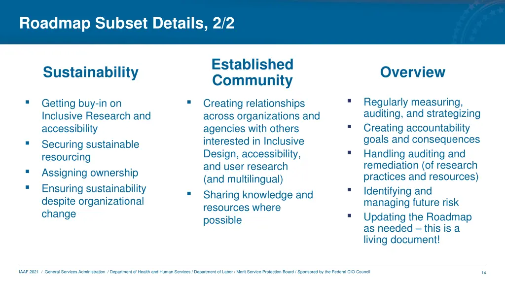 roadmap subset details 2 2