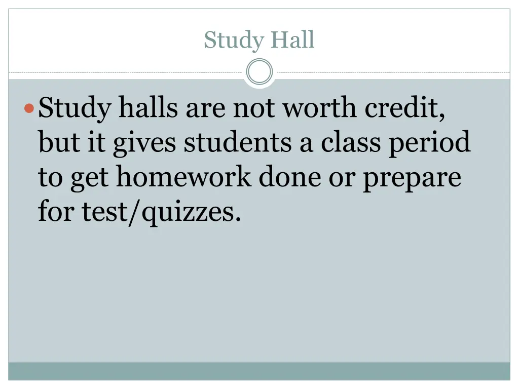 study hall