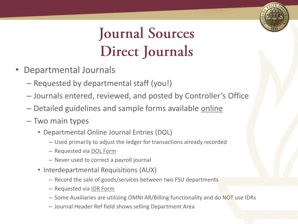 departmental journals requested by departmental