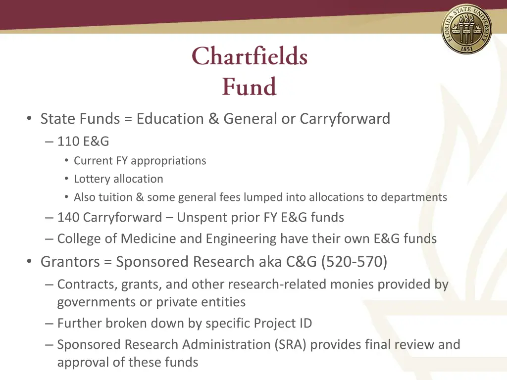 state funds education general or carryforward