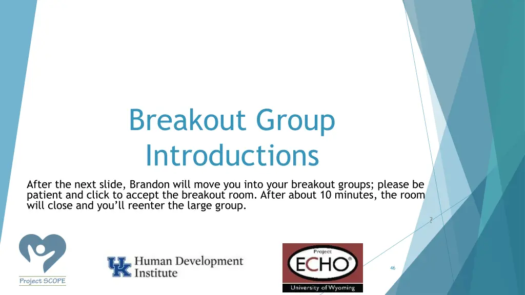 breakout group introductions