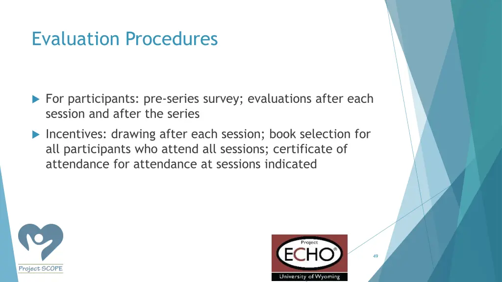 evaluation procedures 1