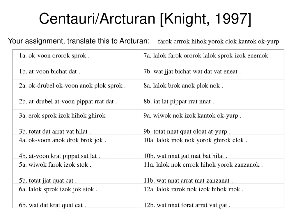 centauri arcturan knight 1997