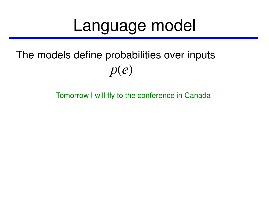 language model