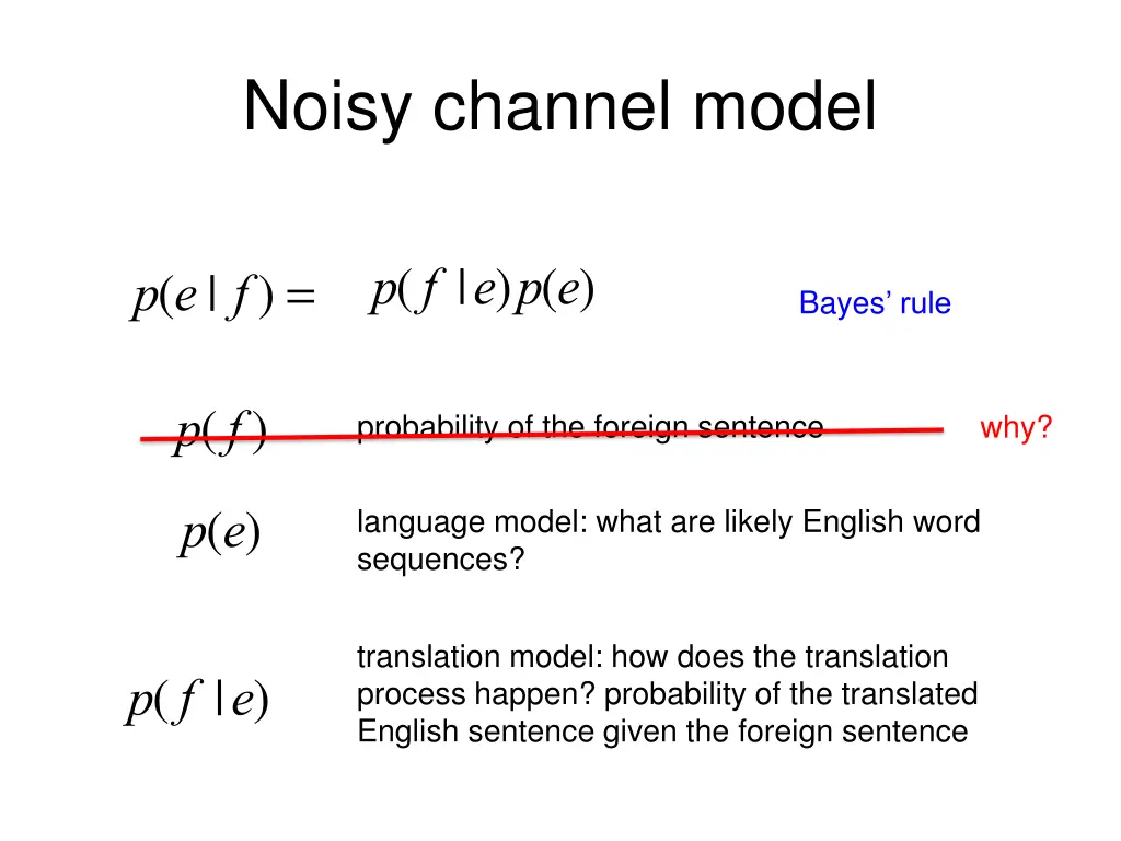 noisy channel model 1