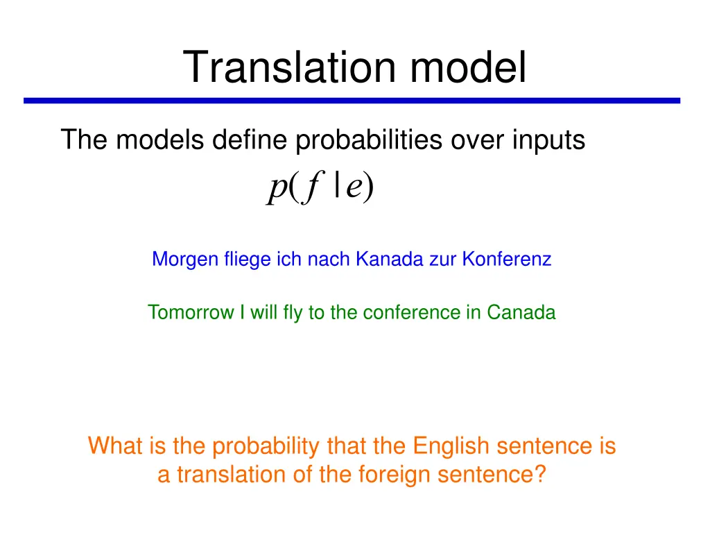 translation model