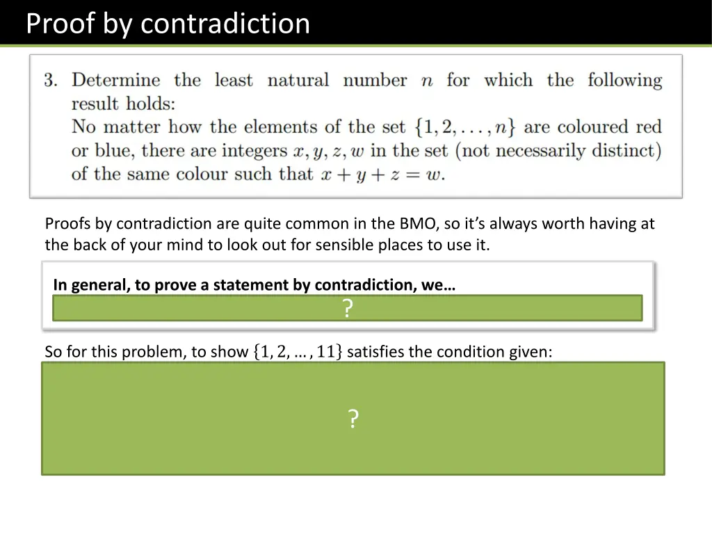 proof by contradiction