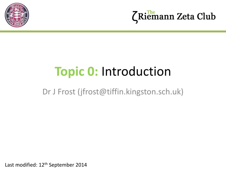 topic 0 introduction