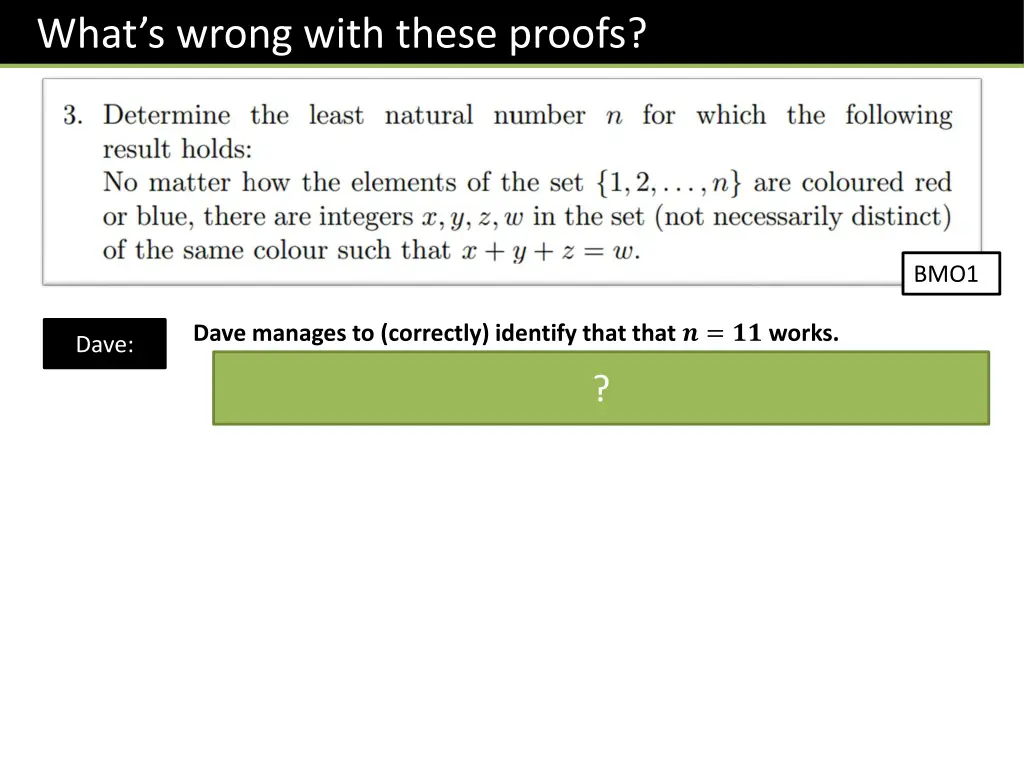 what s wrong with these proofs 1