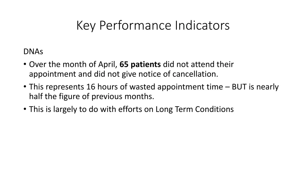 key performance indicators 1