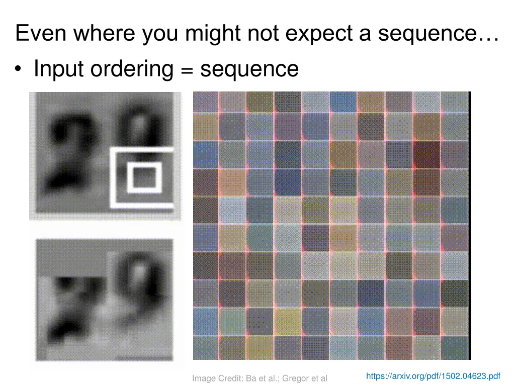 even where you might not expect a sequence input