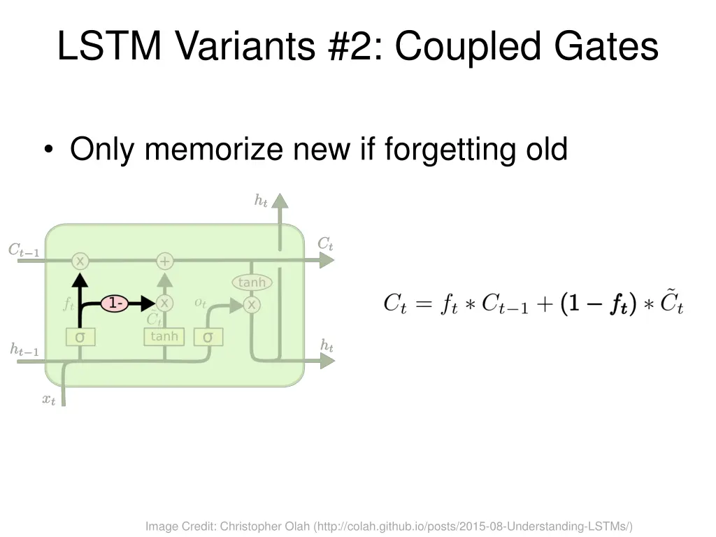 lstm variants 2 coupled gates