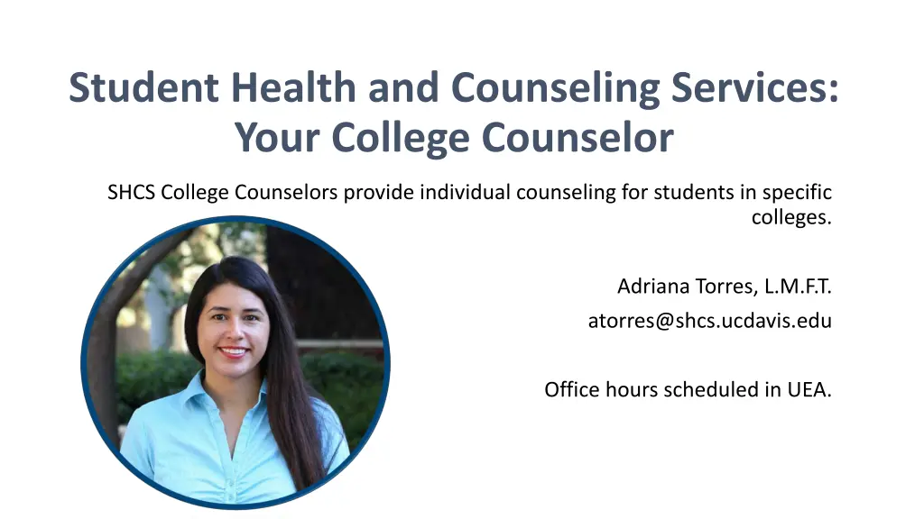 student health and counseling services your