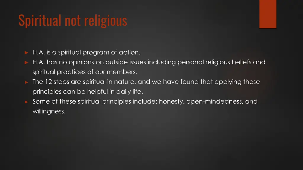 spiritual not religious