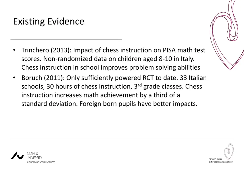 existing evidence