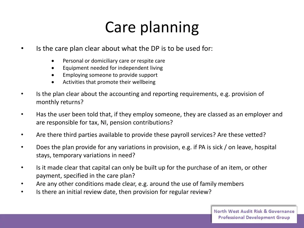 care planning