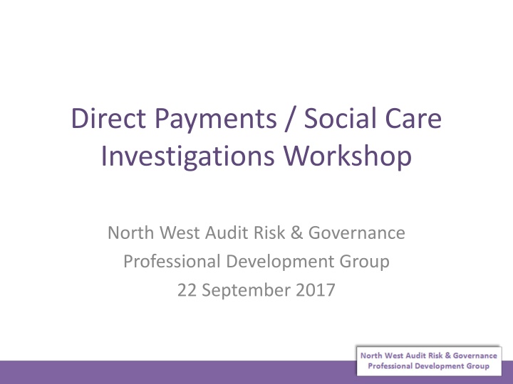 direct payments social care investigations