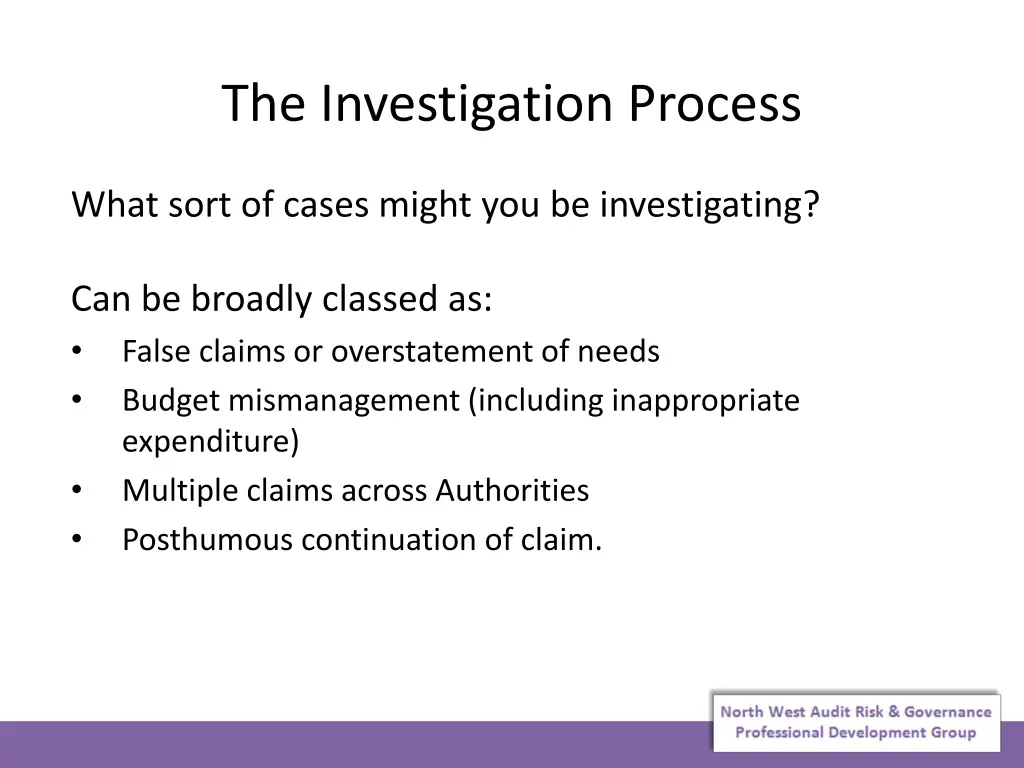 the investigation process 1