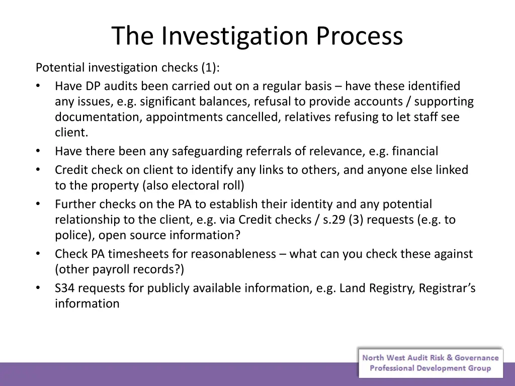 the investigation process 3