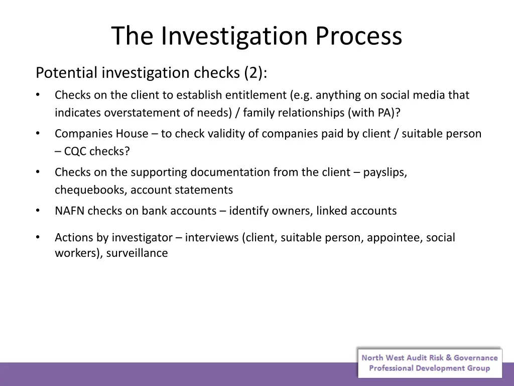 the investigation process 4