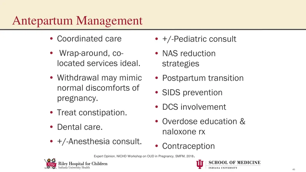 antepartum management